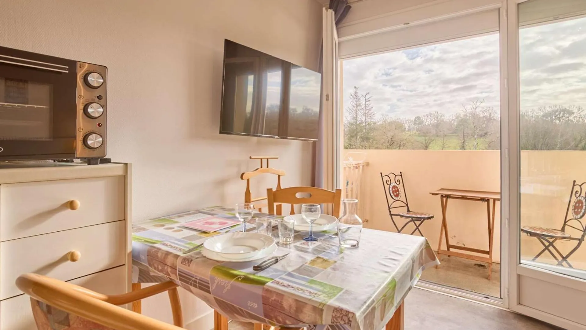 Appartement Studio Renove Avec Balcon Sud A Barbotan - Fr-1-841-16 Frankrijk